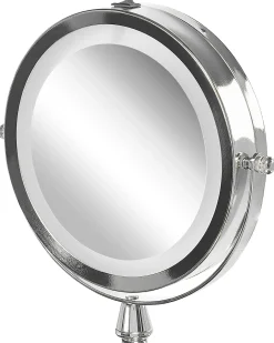 Specchio per make-up LED MAURY Argento