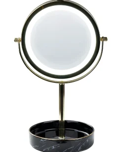 Specchio per make-up LED SAVOIE Nero/Oro