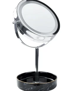 Specchio per make-up LED SAVOIE Nero/Argento