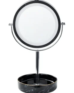 Specchio per make-up LED SAVOIE Nero/Argento