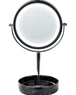Specchio per make-up LED SAVOIE Nero/Argento