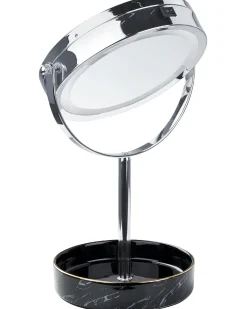 Specchio per make-up LED SAVOIE Nero/Argento