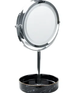 Specchio per make-up LED SAVOIE Nero/Argento