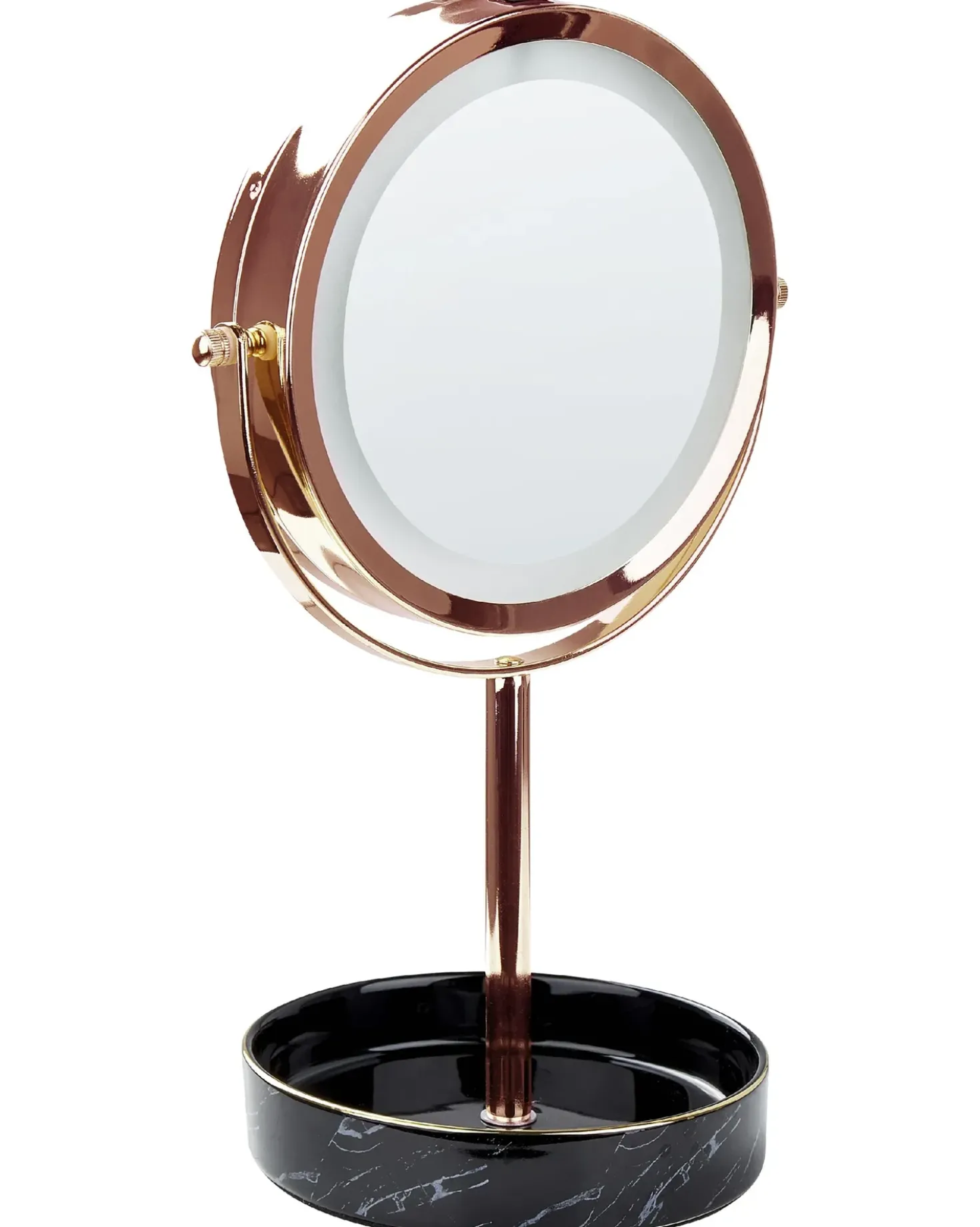 Specchio per make-up LED SAVOIE Oro rosa