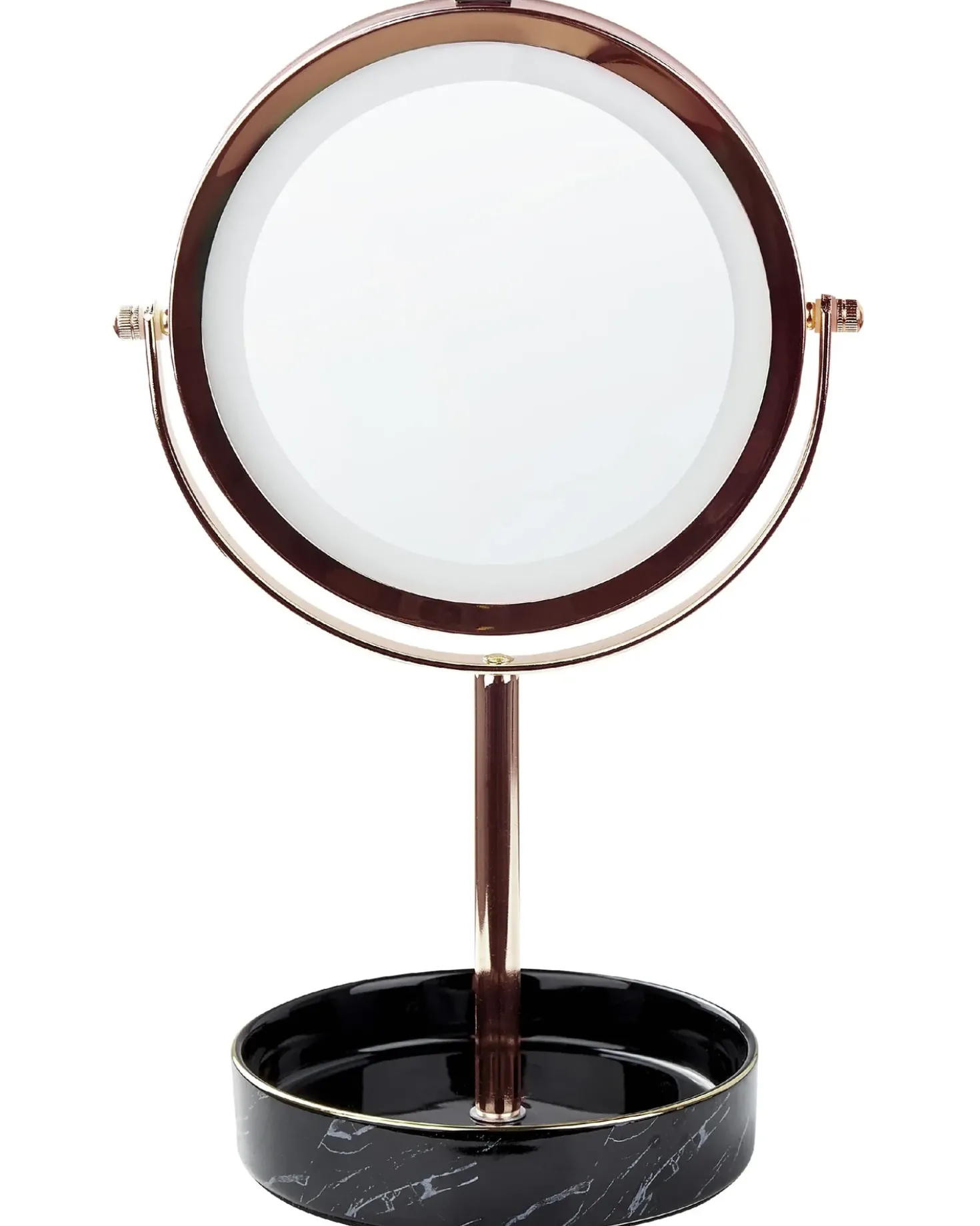 Specchio per make-up LED SAVOIE Oro rosa