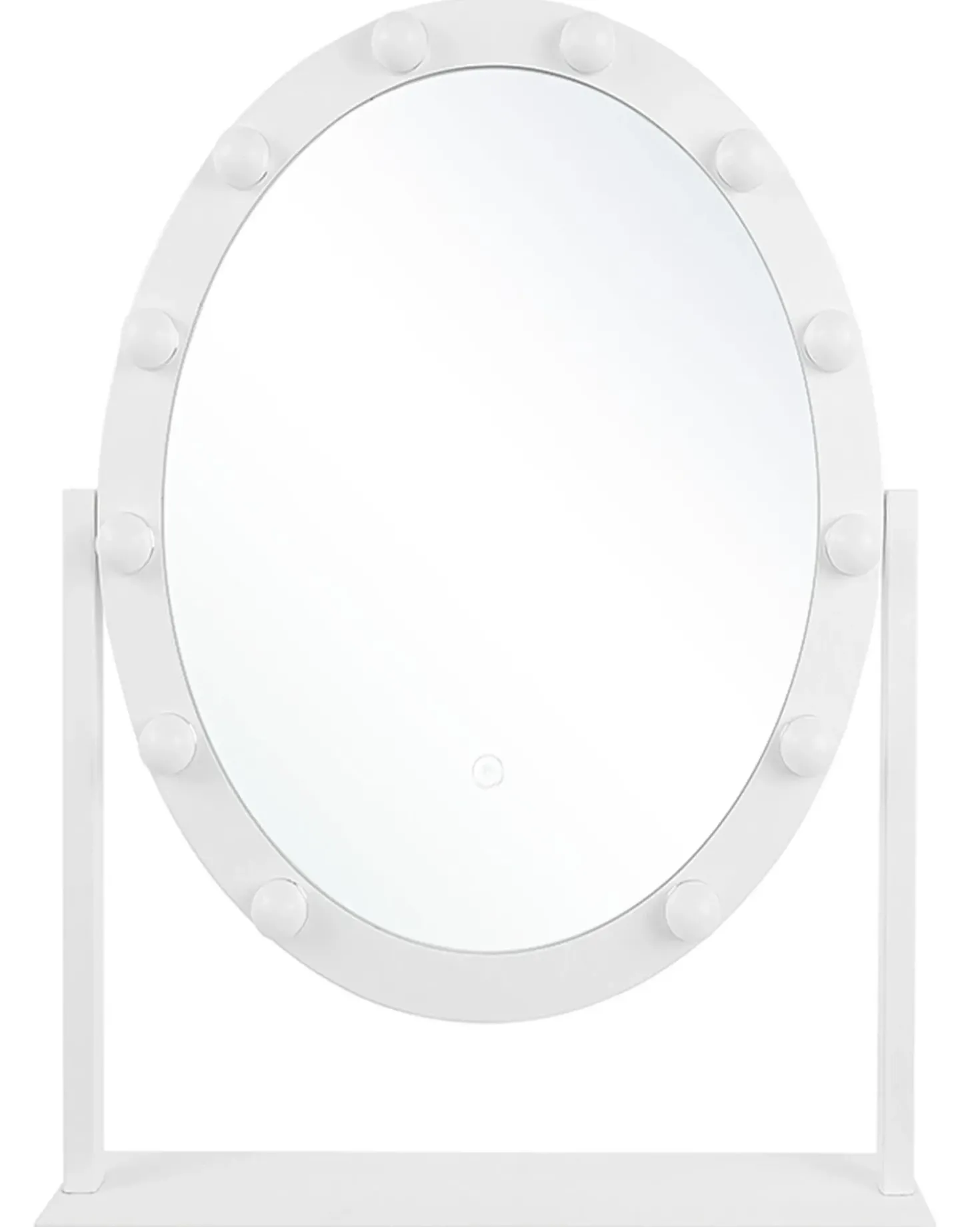 Specchio per tavolino toeletta LED ROSTRENEN Bianco