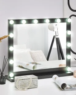 Specchio per tavolino toeletta LED BEAUVOIR Nero
