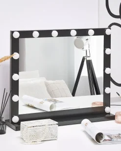 Specchio per tavolino toeletta LED BEAUVOIR Nero