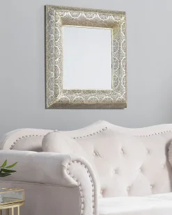 Specchio PLERIN 60 cm 60 cm Metallo Oro
