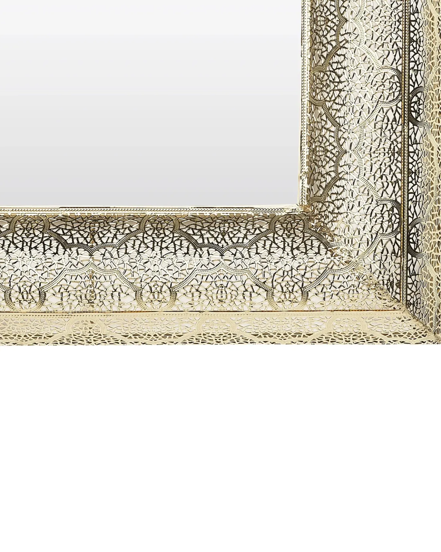 Specchio PLERIN 60 cm 60 cm Metallo Oro