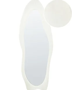 Specchio REIGNY 57 cm 160 cm Velluto Bianco