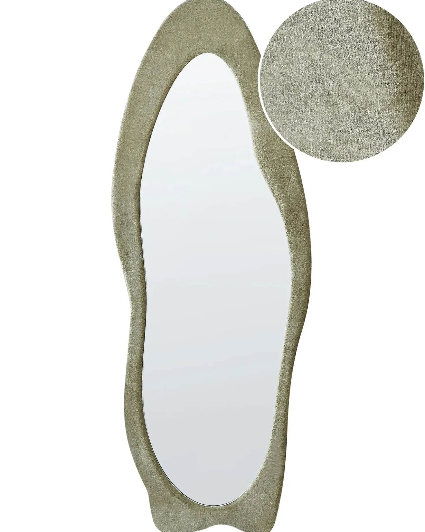 Specchio REIGNY 57 cm 160 cm Velluto Verde oliva