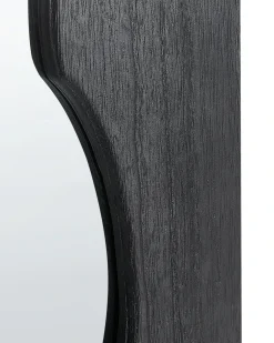 Specchio SAULLCET 75 cm 175 cm Legno di Paulownia Nero