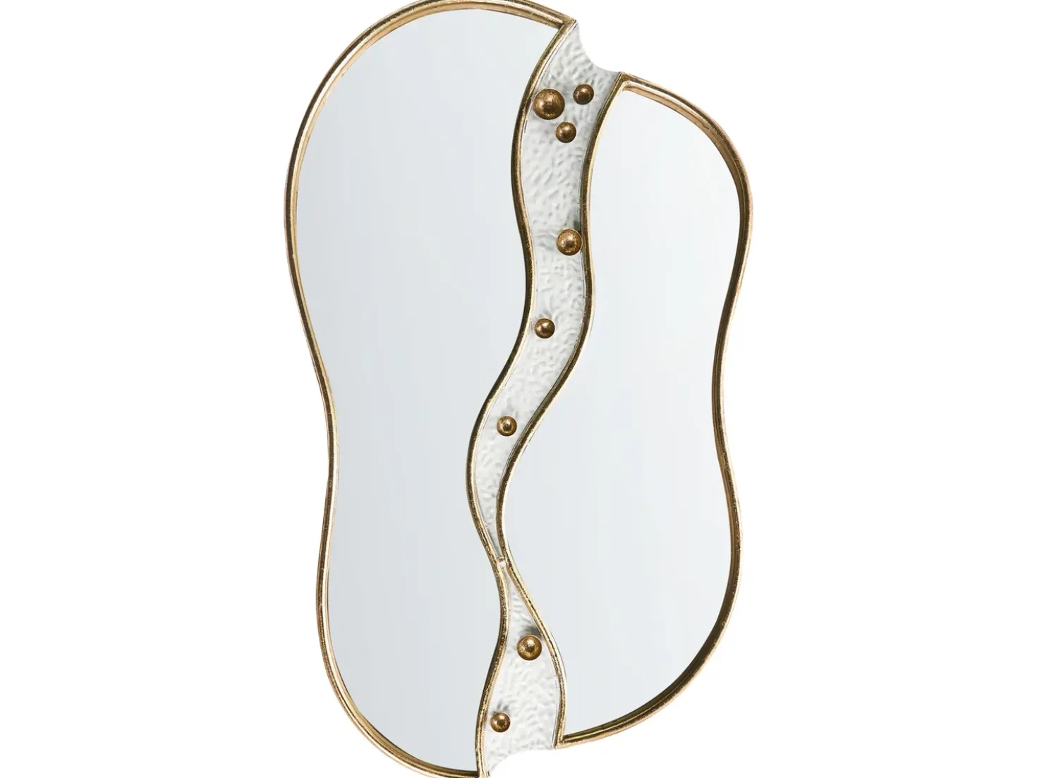 Specchio TAWLEY 45 cm 76 cm Metallo Oro