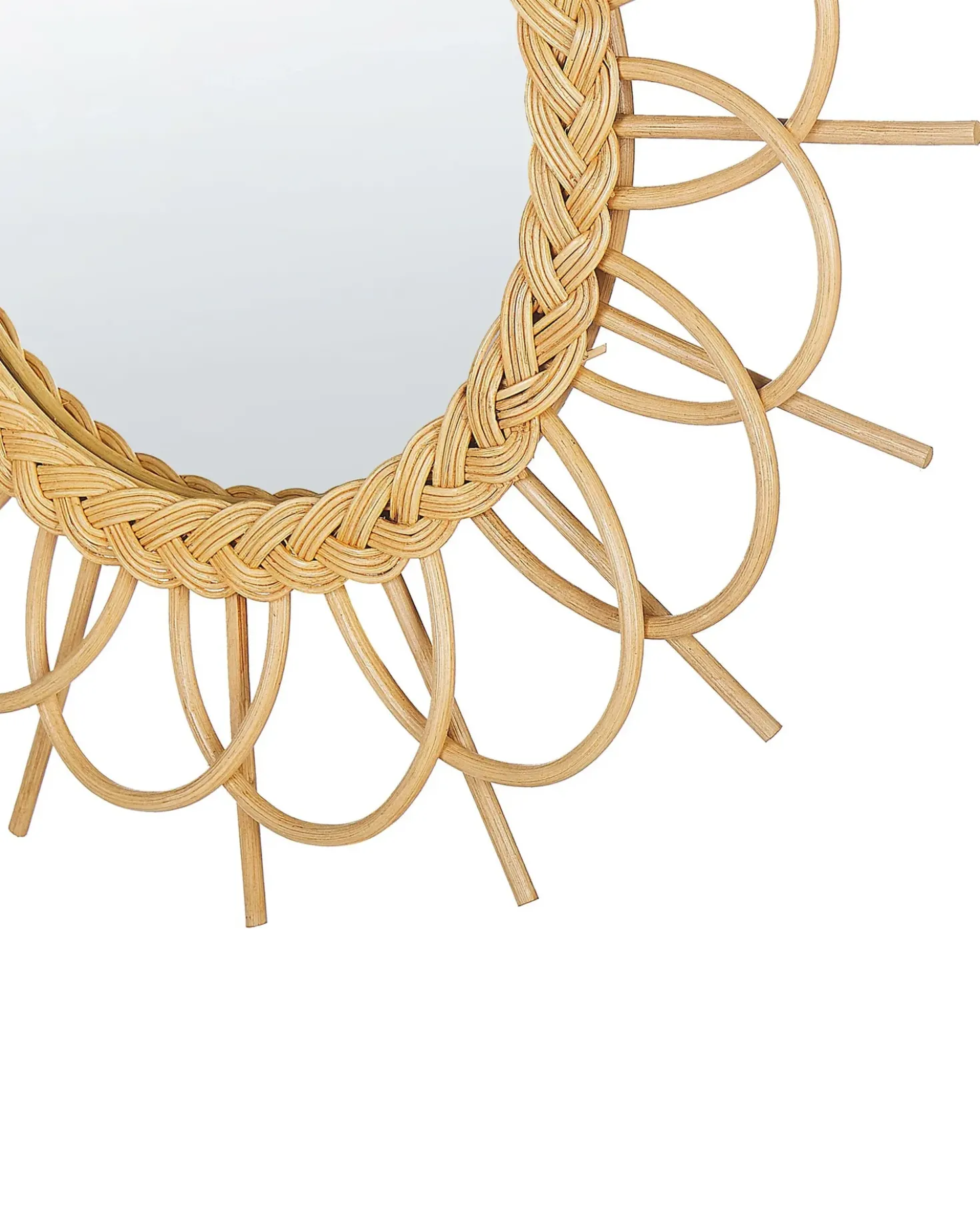 Specchio TELAKIA 60 cm 60 cm Rattan Naturale