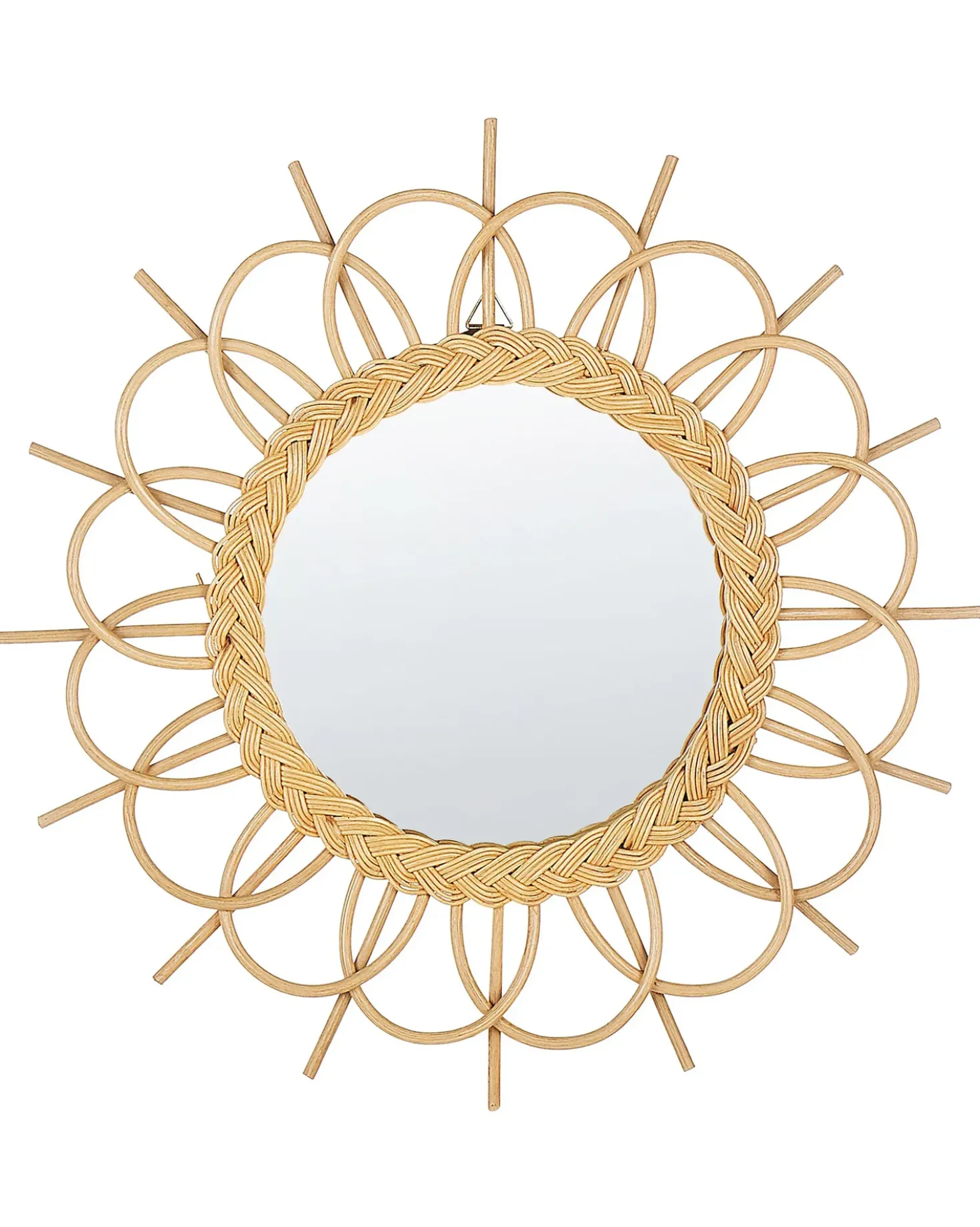 Specchio TELAKIA 60 cm 60 cm Rattan Naturale