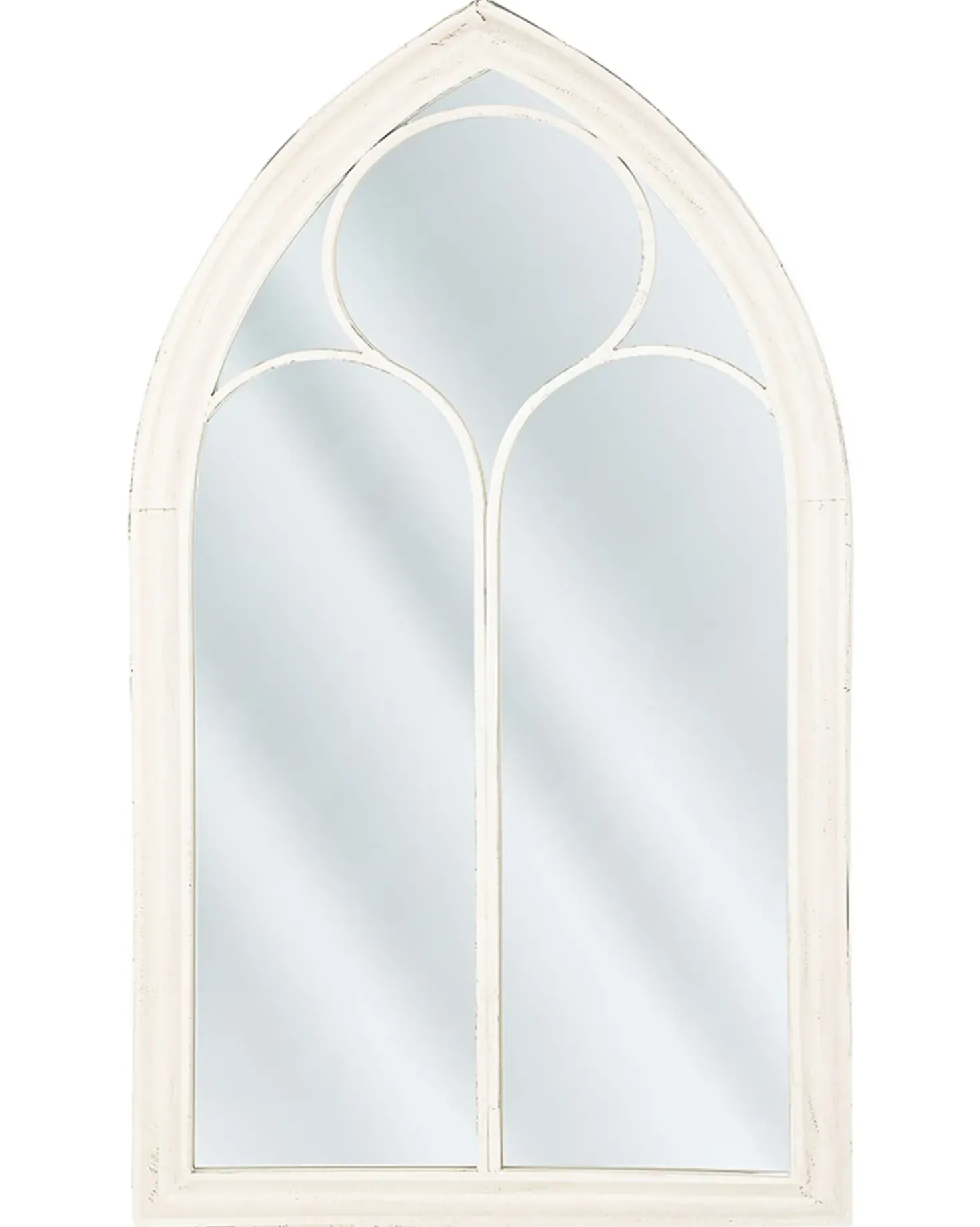 Specchio TRELLY 62 cm 113 cm Metallo Bianco
