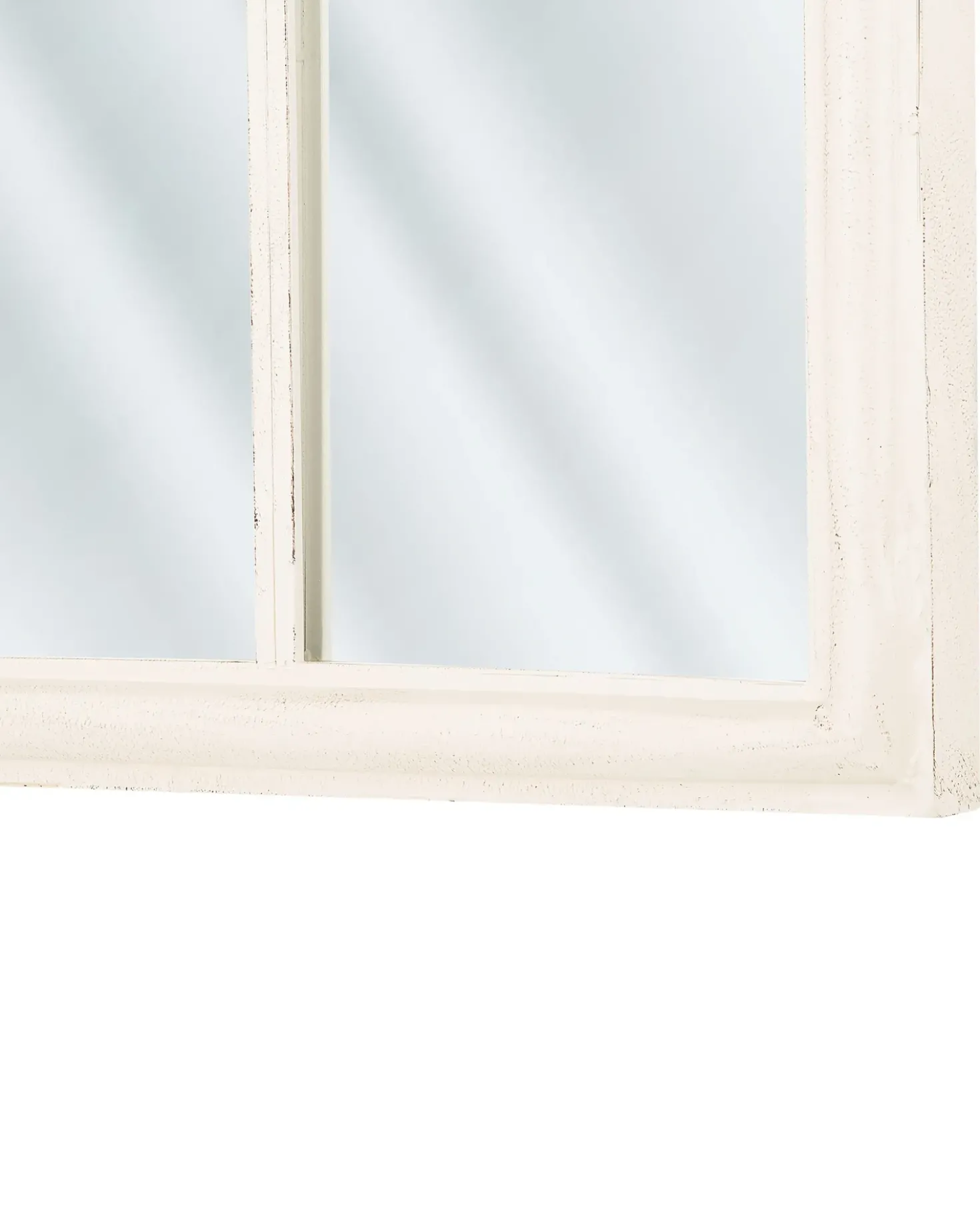 Specchio TRELLY 62 cm 113 cm Metallo Bianco