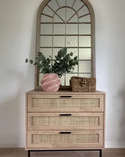 Specchio TREVOL 77 cm 130 cm Metallo Beige
