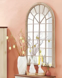 Specchio TREVOL 77 cm 130 cm Metallo Beige