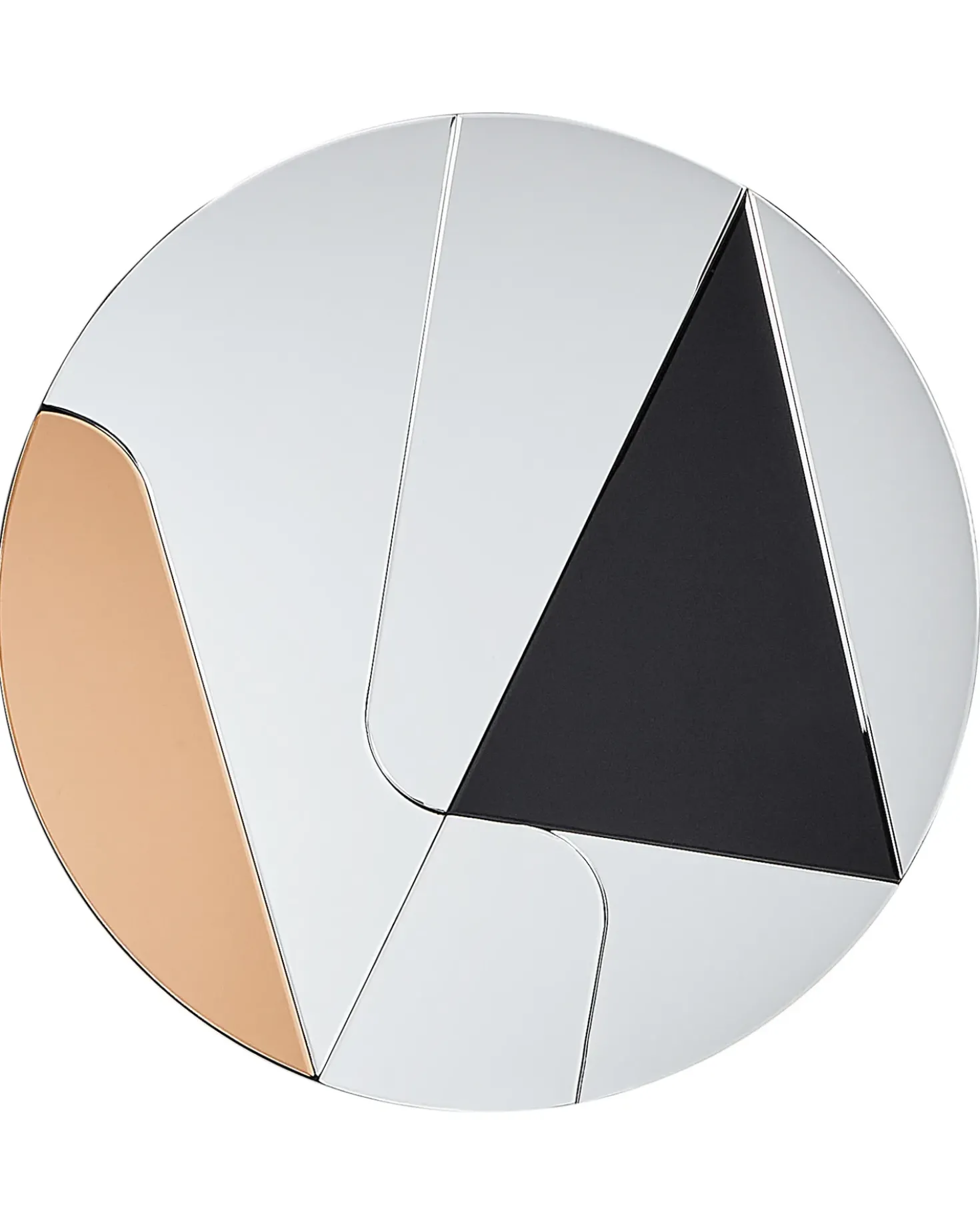 Specchio TROUVILLE 80 cm 80 cm Nero/Oro