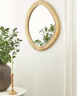 Specchio ZAATARI 50 cm 60 cm Rattan Naturale