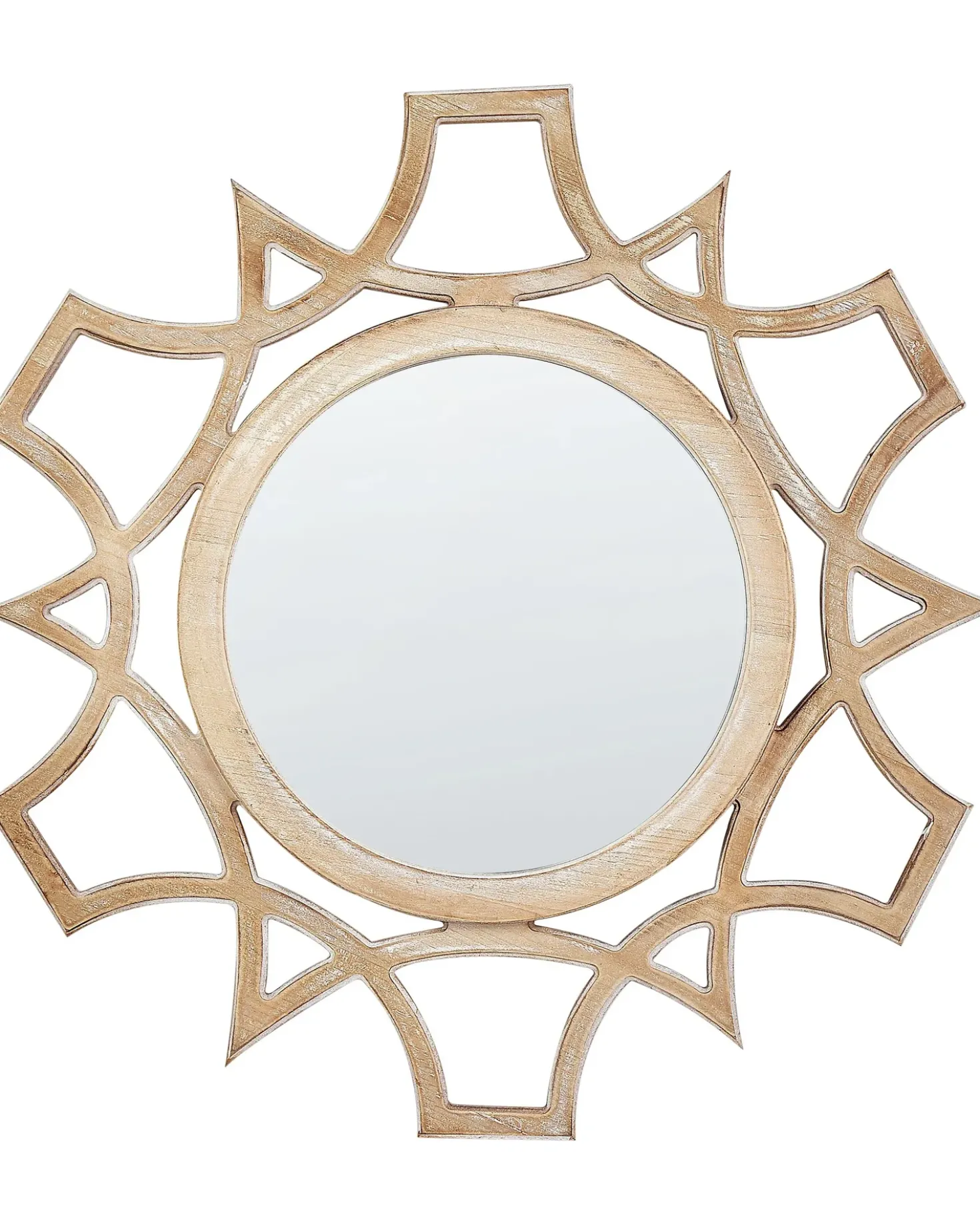 Specchio ZAPOPAN 60 cm 60 cm Legno di abete chiaro