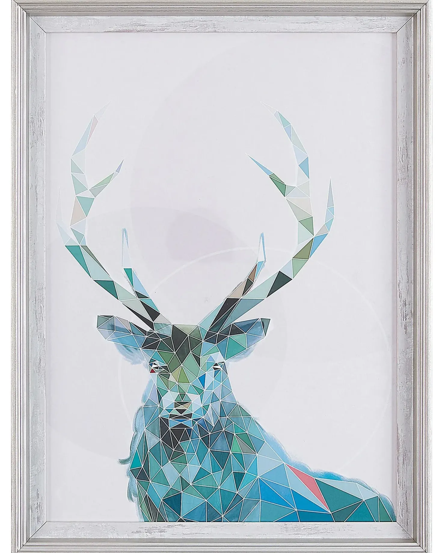 Stampa da parete Incorniciata KAYES Motivo animale 30 x 40 cm Blu