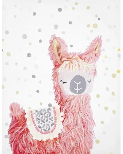 Stampa su tela AFASSA Motivo animale 60 x 80 cm Rosa