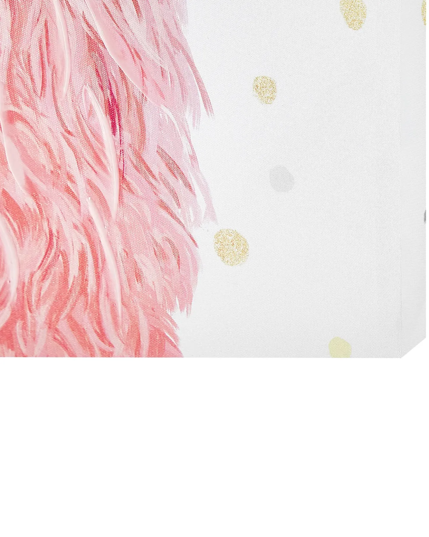 Stampa su tela AFASSA Motivo animale 60 x 80 cm Rosa