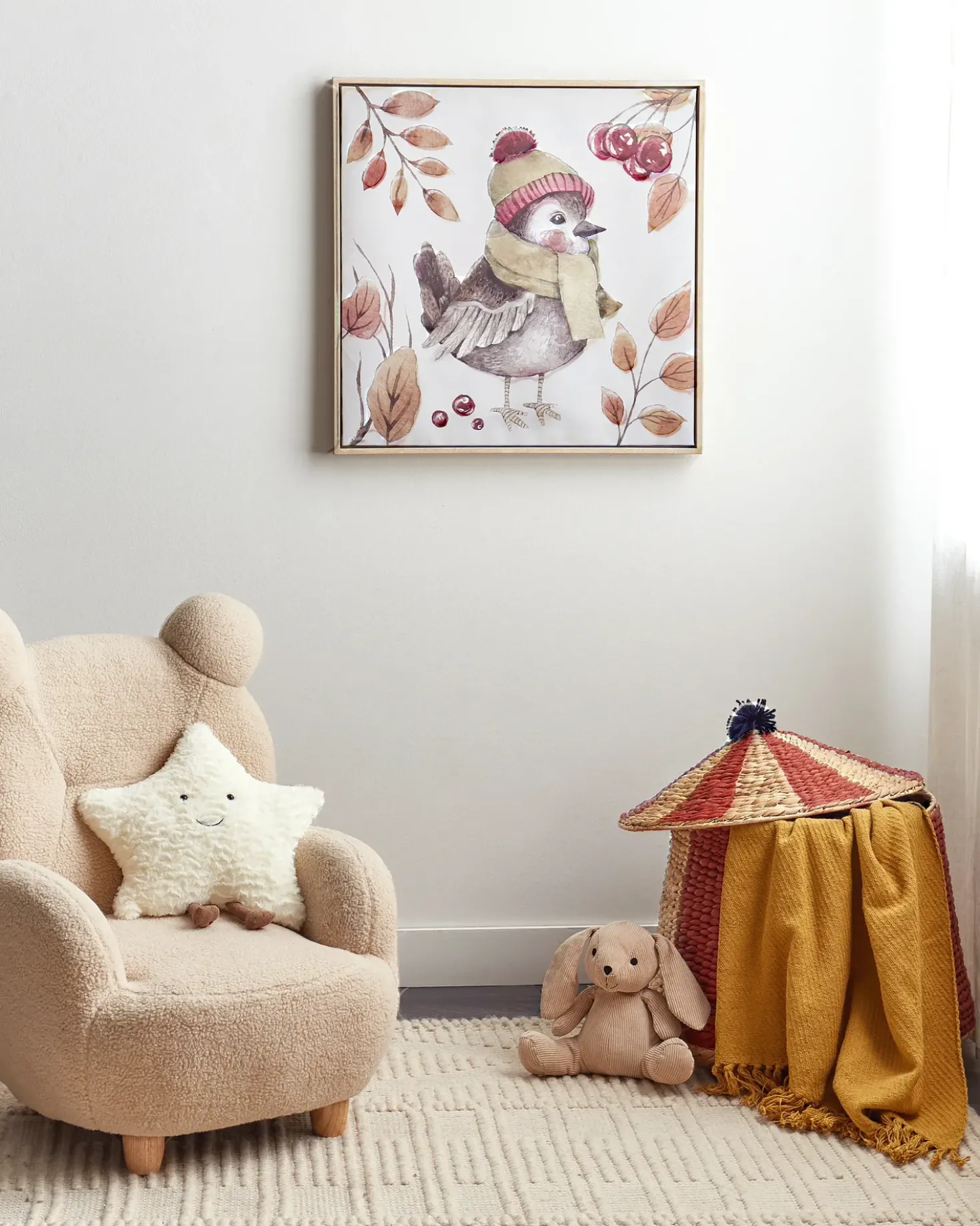 Stampa su tela CASTRO Motivo animale 63 x 63 cm Multicolore