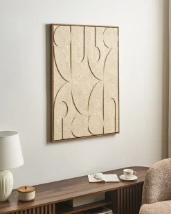 Stampa su tela COLERAINE Motivo astratto Beige
