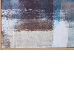 Stampa su tela PULSANO Motivo astratto 83 x 103 cm Multicolore