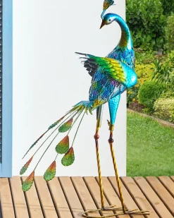 Statua da giardino PEACOCK Blu