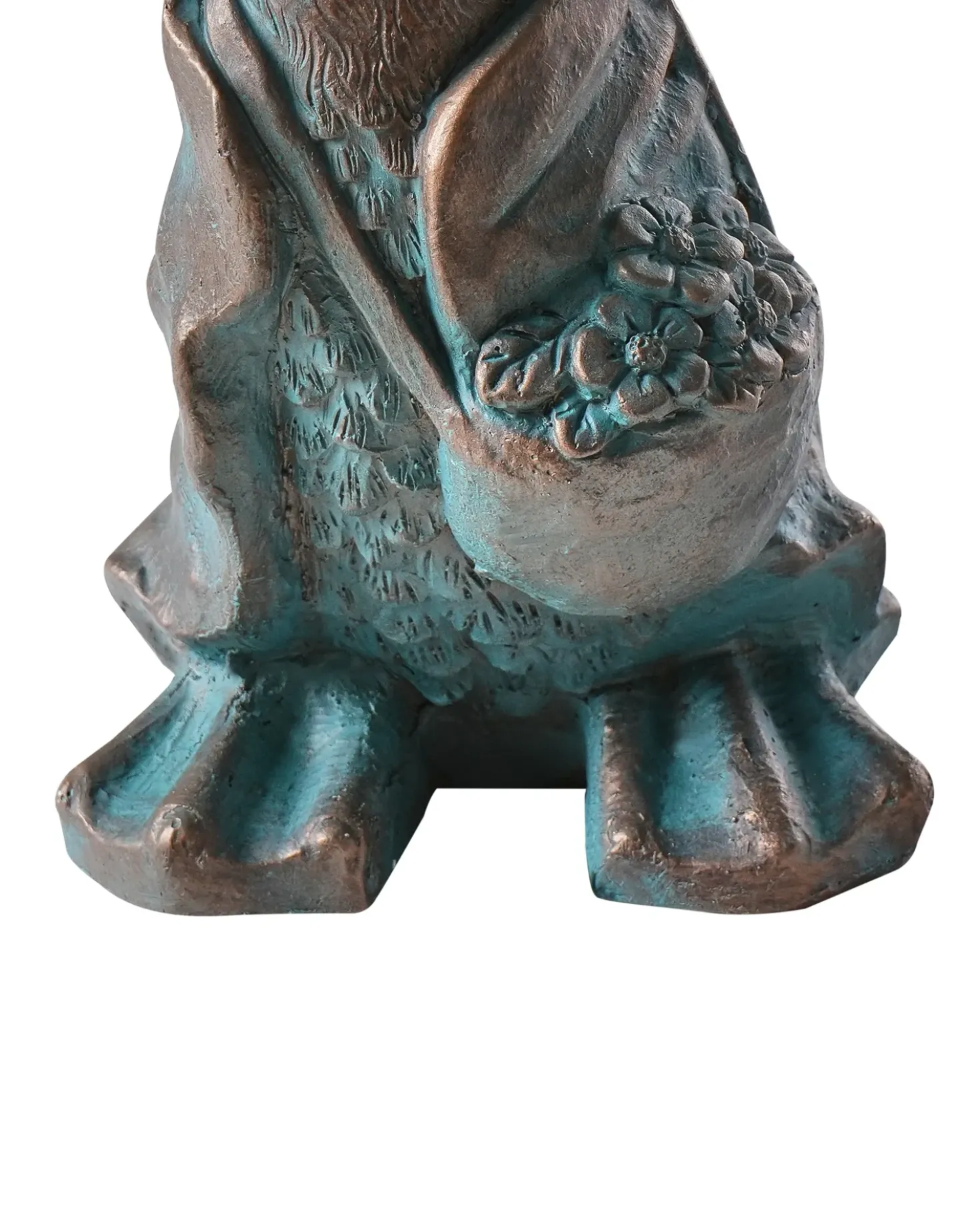Statuetta da giardino BALEYA Anatra Marrone