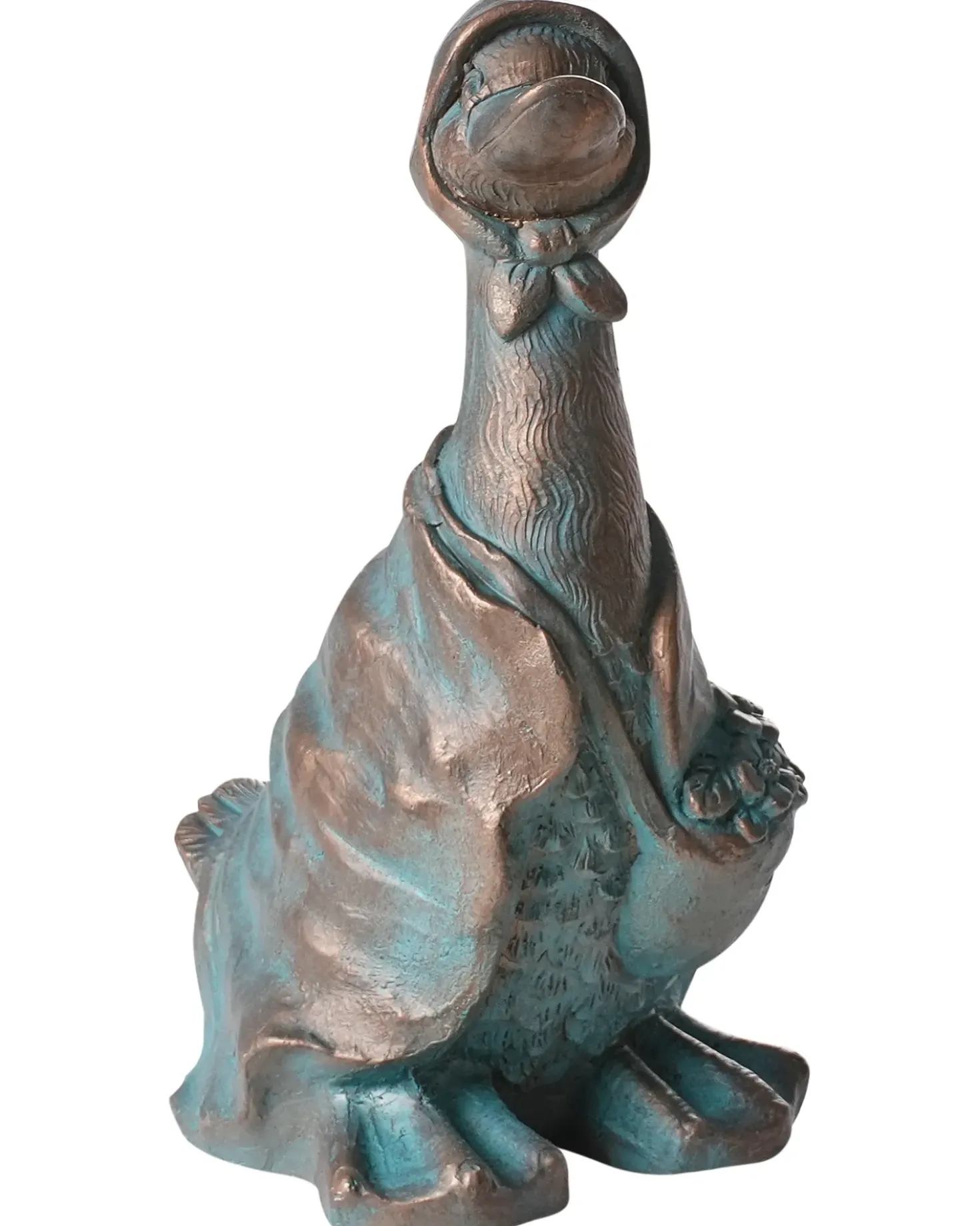 Statuetta da giardino BALEYA Anatra Marrone