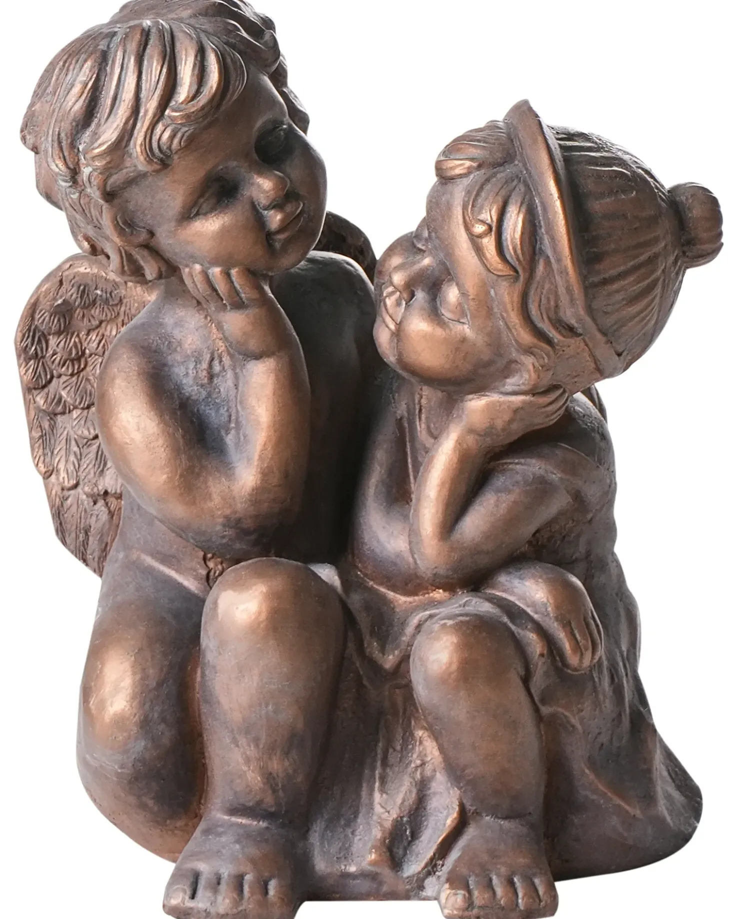 Statuetta da giardino DAMARO Bambini Marrone