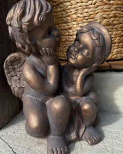 Statuetta da giardino DAMARO Bambini Marrone