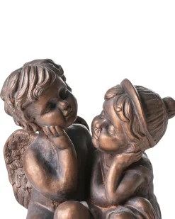 Statuetta da giardino DAMARO Bambini Marrone