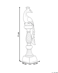Statuetta da giardino HAARBY Pavone Oro