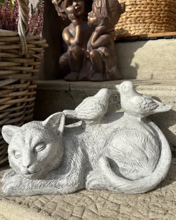 Statuetta da giardino KALELA Gatto Grigio