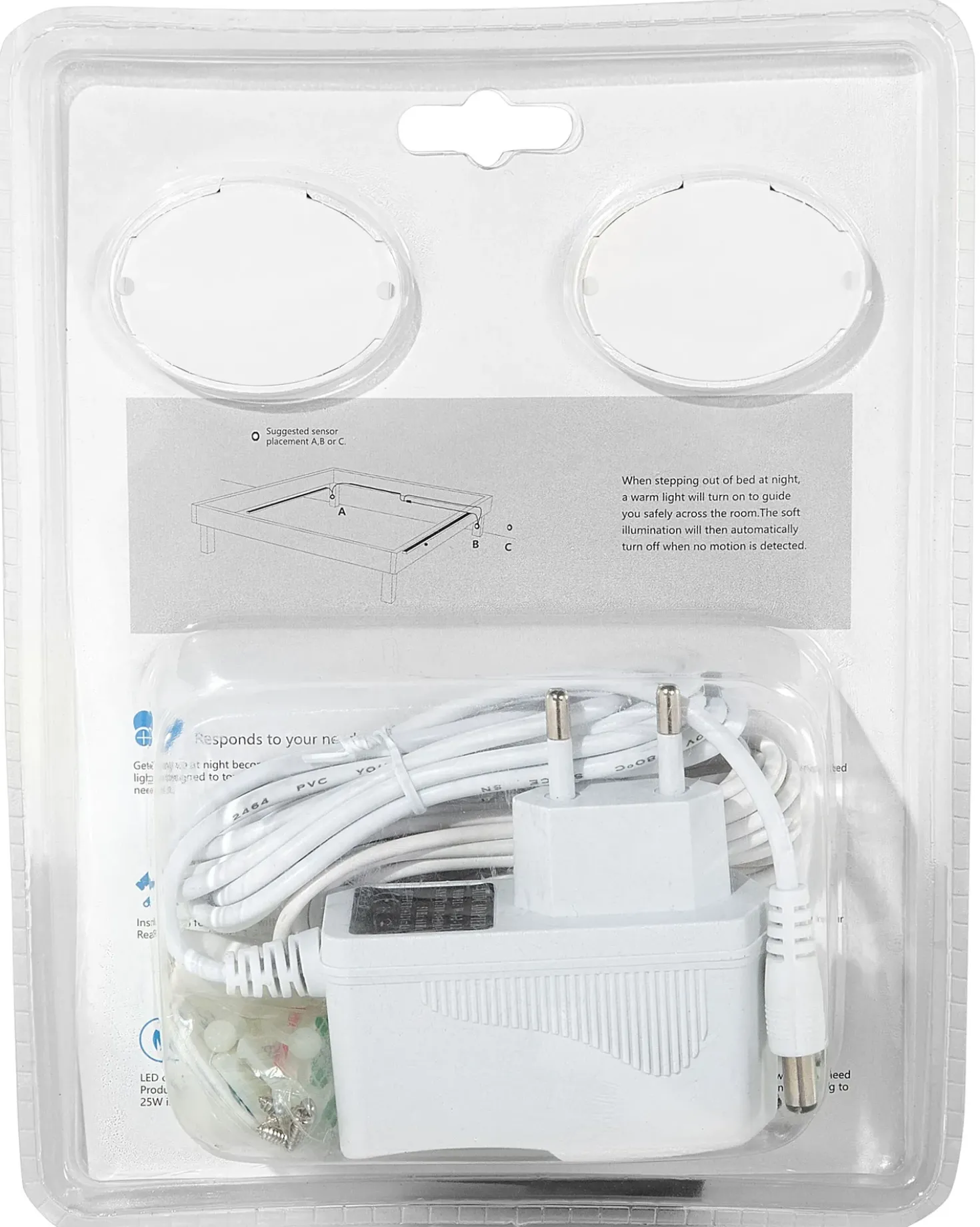 Striscia LED ATRATO 240 cm con sensore di movimento Bianco