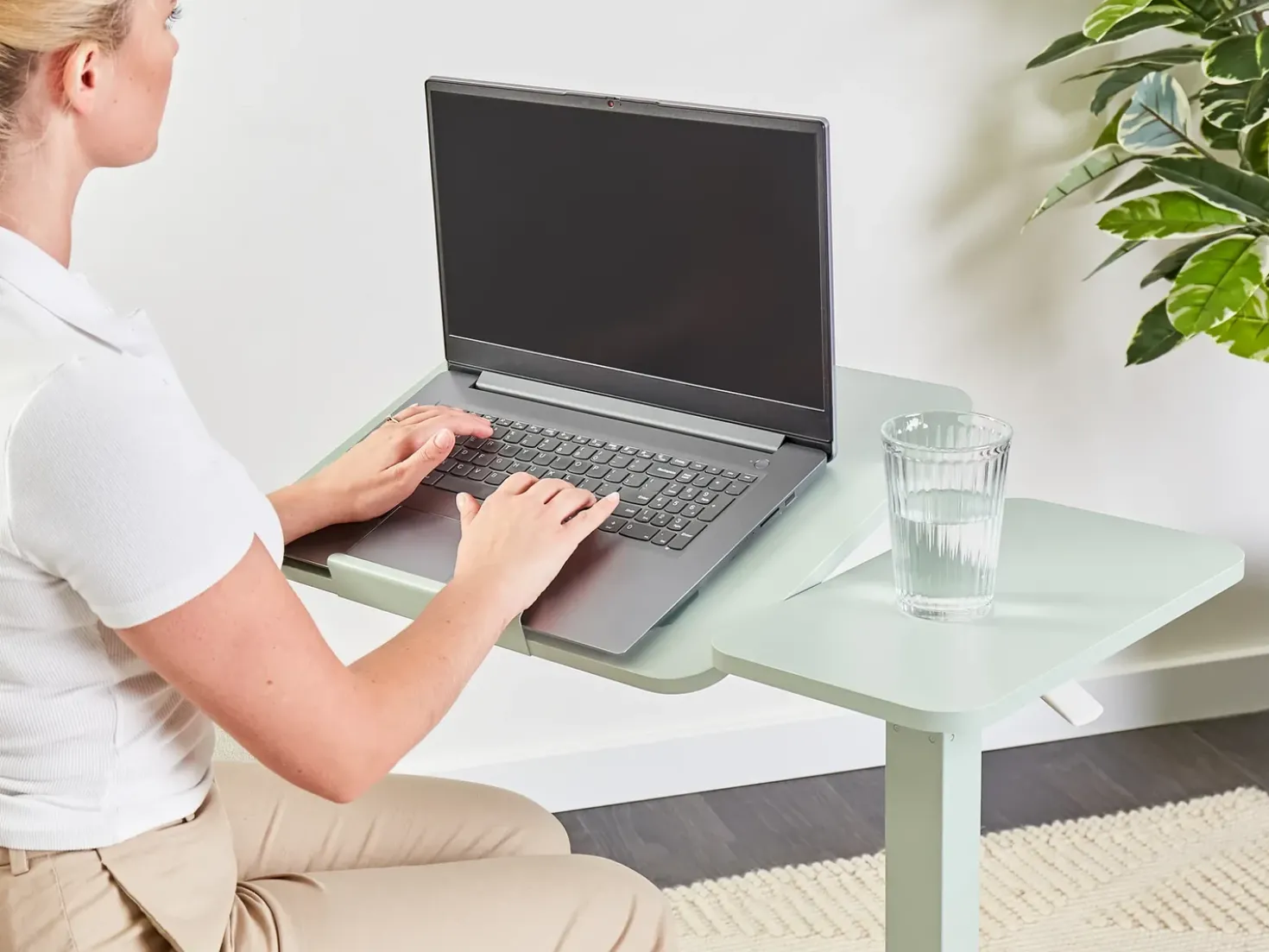 Supporto manuale regolabile per laptop SCHOLA Verde chiaro 70 cm 40 cm