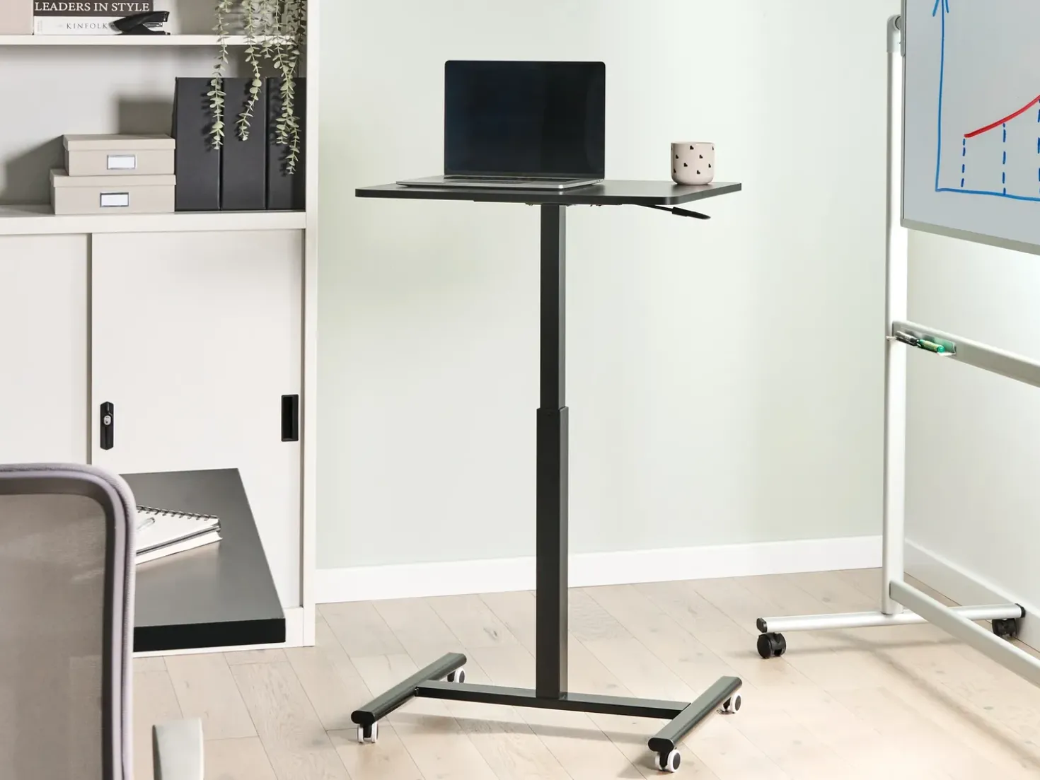 Supporto manuale regolabile per laptop ACADEMIA Nero 65 cm 48 cm