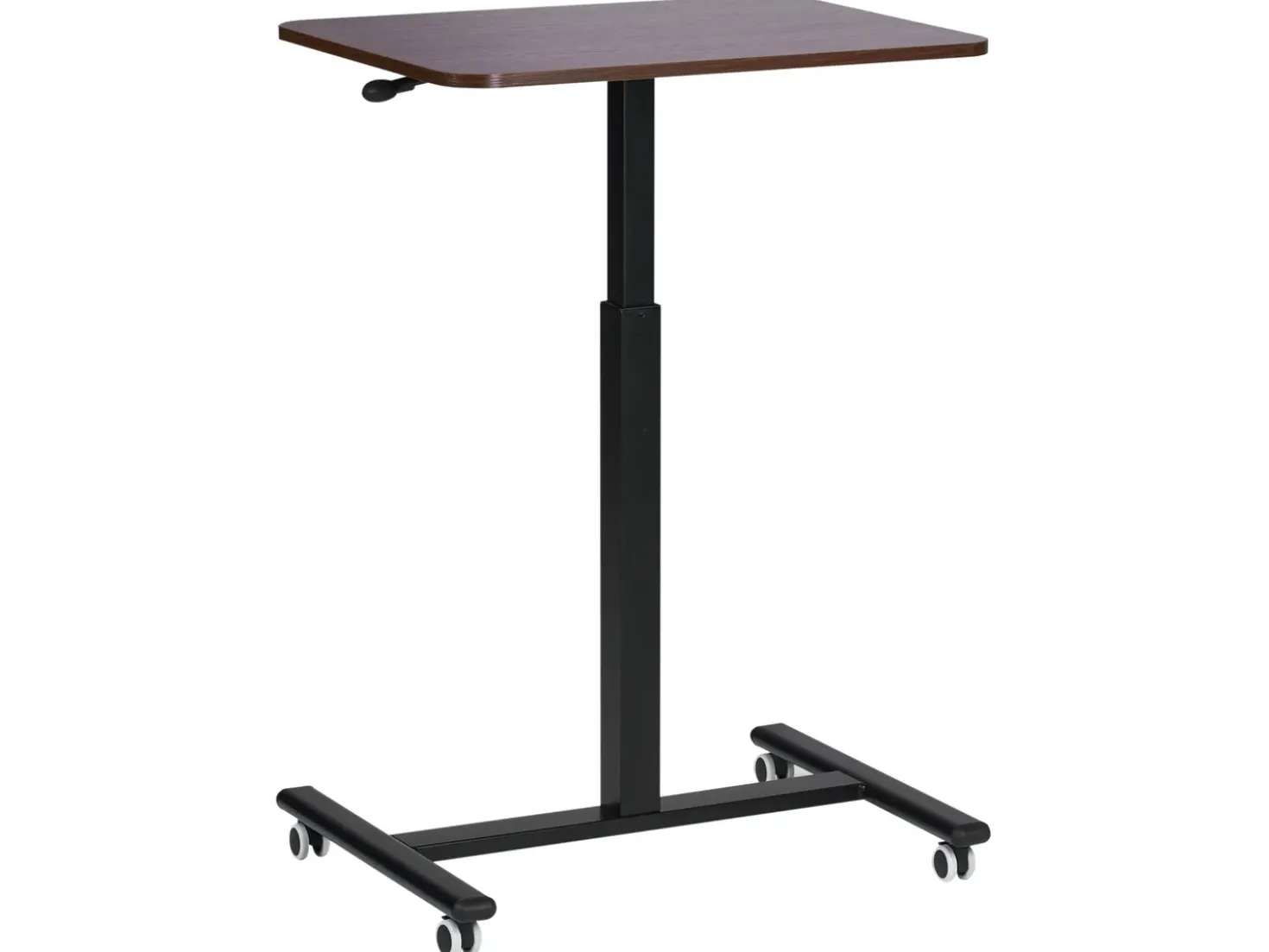Supporto manuale regolabile per laptop ACADEMIA Marrone scuro 65 cm 48 cm con ruote