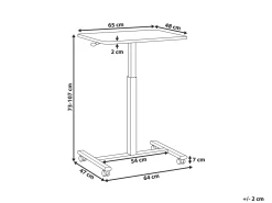 Supporto manuale regolabile per laptop ACADEMIA Marrone chiaro/Bianco 65 cm 48 cm