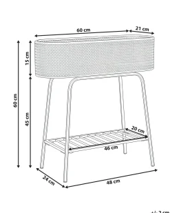 Supporto per vasi LINNAEA Metallo 60 cm Nero