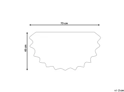 Tappetino da Ingresso AROLIK Giallo 45 x 75 cm Fiore Fibra di Cocco