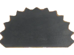 Tappetino da Ingresso AROLIK Giallo 45 x 75 cm Fiore Fibra di Cocco