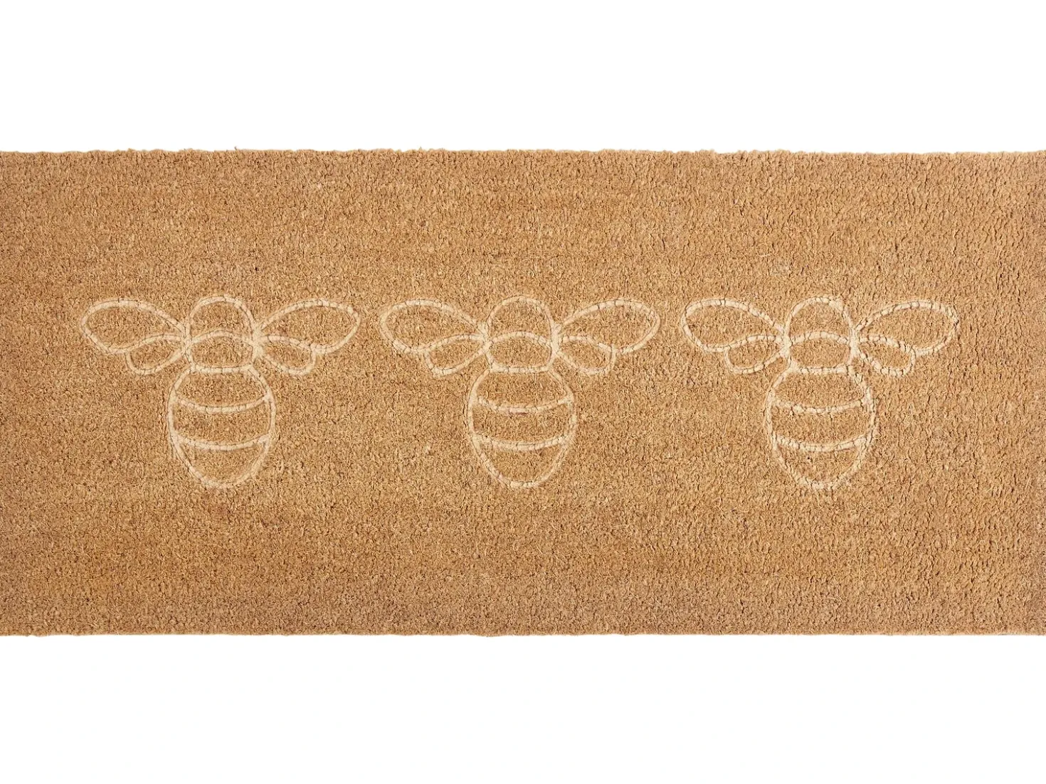 Tappetino da Ingresso CAVITE Naturale 55 x 120 cm Ape Fibra di Cocco